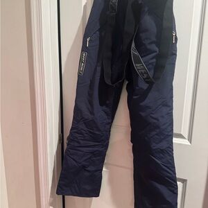 West Scout Men's Navy Ski Pants with Suspenders Size M